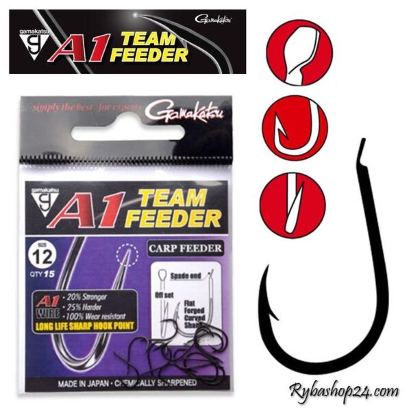 Udice GAMAKATSU A1 Team Feeder Carp Feeder
