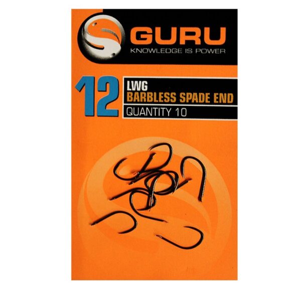 GURU LWG hook - barbless spade end
