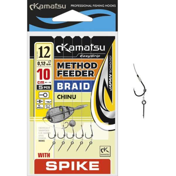 KAMATSU Method Feeder Braid Chinu Spike (5 kom)