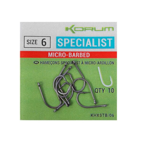 Udice KORUM Xpert Specialist Micro Barbed Hooks