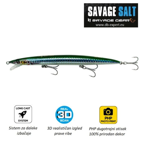SAVAGE GEAR Sandeel Jerk minnow 145 SS Sayoris PHP