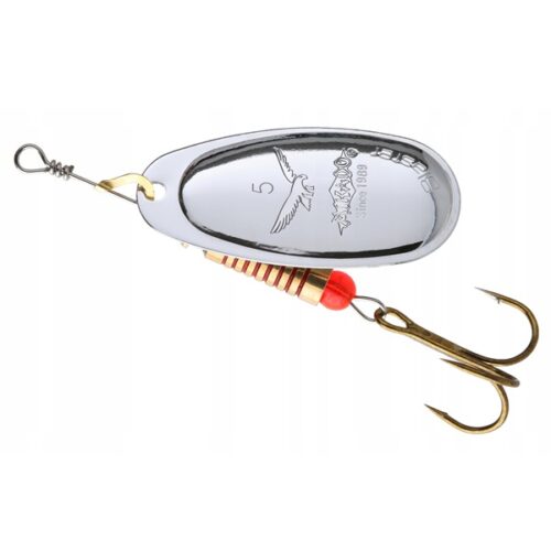 MIKADO Spinner Blaster #5 12g S jedan je od najboljih izbora za kopneni ribolov, ali pokazuje odlične rezultate i u morskom ribolovu na brancina.