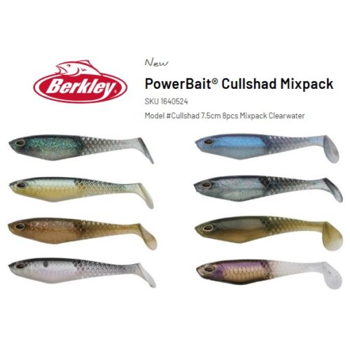 BERKLEY PowerBait® Cullshad Mixpack ClearWater 7.5cm