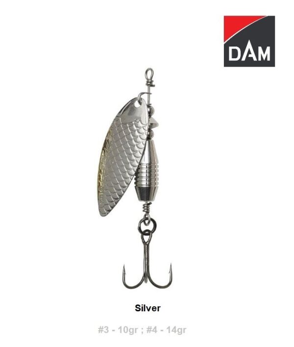 DAM Effzett Fast Water Spinner SILVER