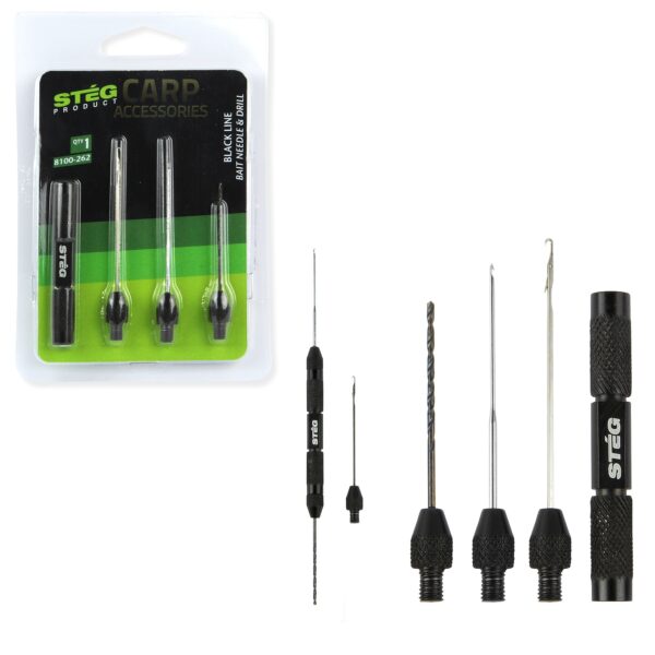 STEG Black Line Bait Needle & Drill