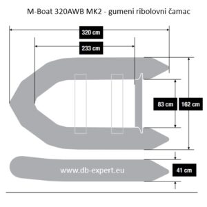 M-Boat 320AWB MK2 - gumeni ribolovni čamac