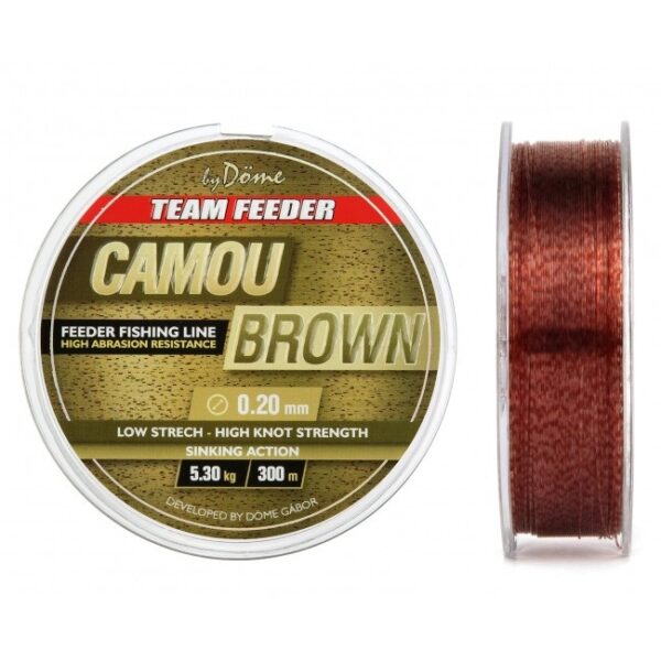 By Döme TEAM FEEDER Camou Brown Line 300m - Slika 3