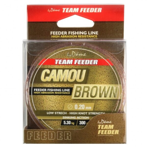 By Döme TEAM FEEDER Camou Brown Line 300m - Slika 2