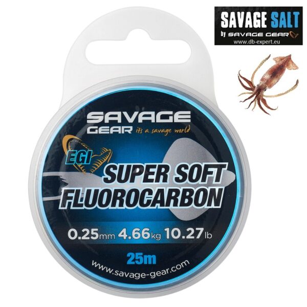 SAVAGE GEAR Super Soft Fluorocarbon EGI 25m