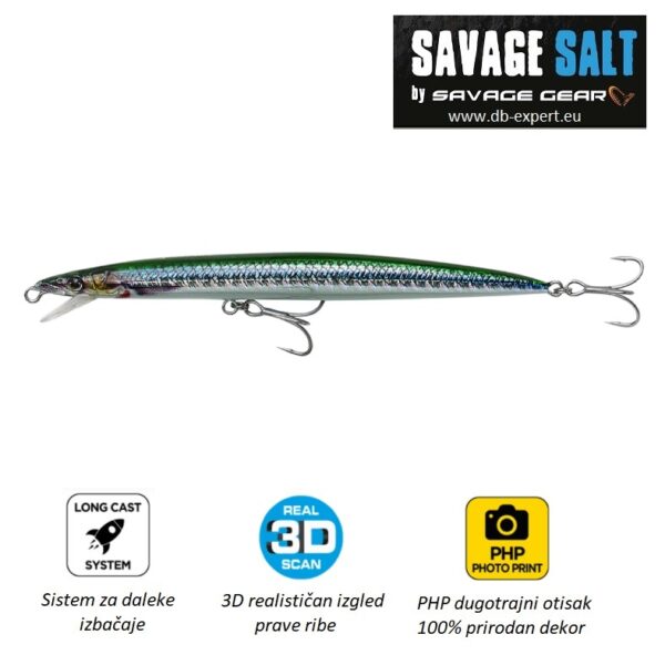 SAVAGE GEAR Sandeel Jerk minnow 110mm Sayoris PHP