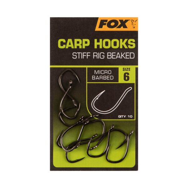 FOX Stiff Rig Beaked Carp Hooks