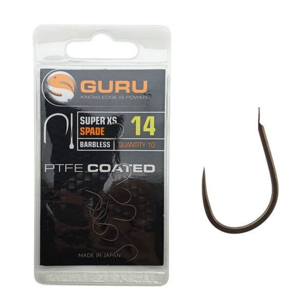 GURU Super XS hook - barbless spade
