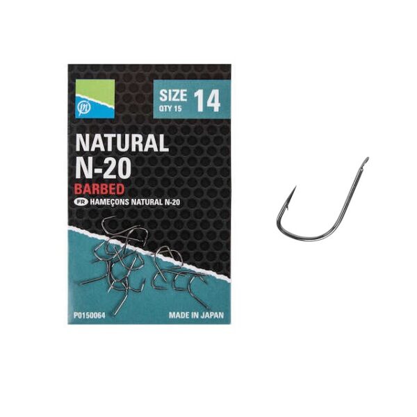PRESTON Innovations Natural N-20 Barbed Hook