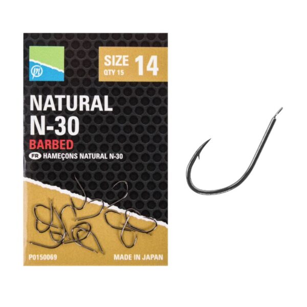 PRESTON Innovations Natural N-30 Barbed Hook