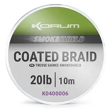 korum shockshild coated braid 20lb 10m - skin špagica za feeder ili šaranski ribolov