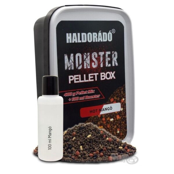 HALDORÁDÓ MONSTER Pellet Box Hot Mango 400gr+100ml