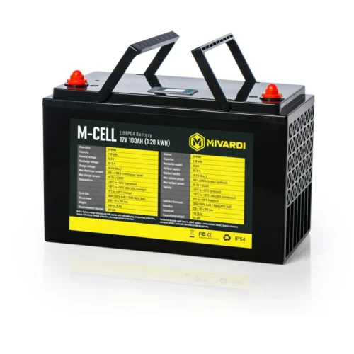 M-CELL LiFePO4 12V 100Ah + 20A charger