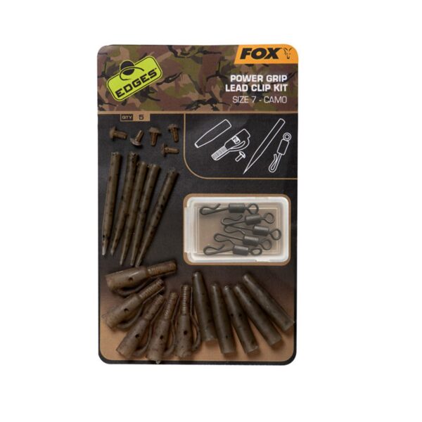 FOX Power Grip Lead Clip Kit Camo CAC776