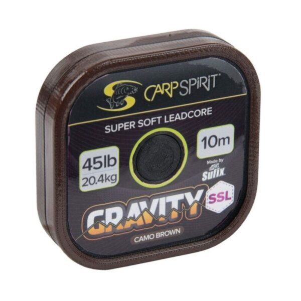 CARP SPIRIT Gravity Super Soft Lead Core 45lb 10m Camo Brown