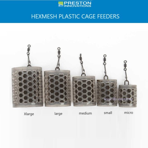 PRESTON Innovations Hexmesh Plastic Cage Feeders