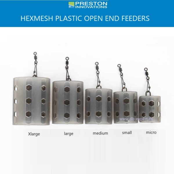 PRESTON Innovations Hexmesh Plastic Open End Feeders