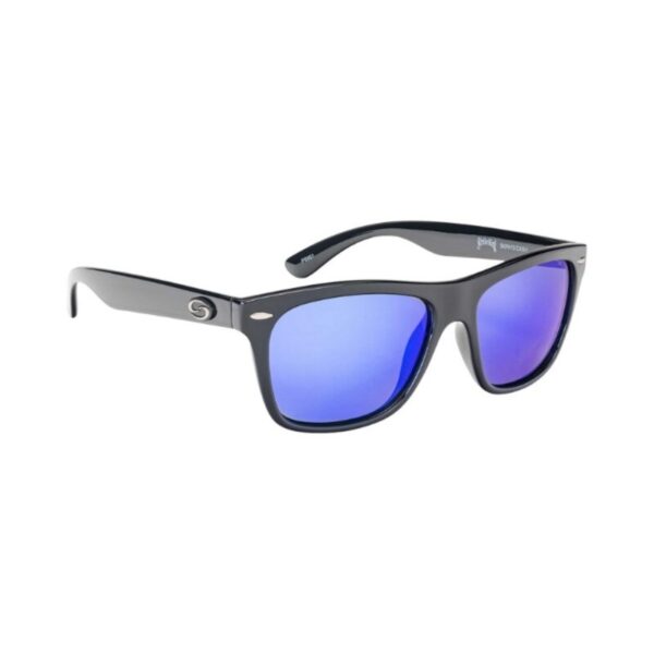 STRIKE KING Plus Cash Shiny Black Frame White Blue Mirror Gray Base Lens