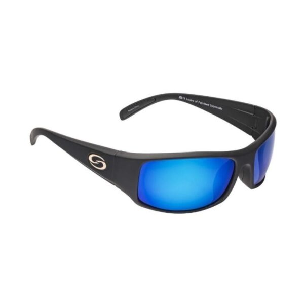 STRIKE KING S11 Optics Okeechobee Black Frame White Blue Mirror
