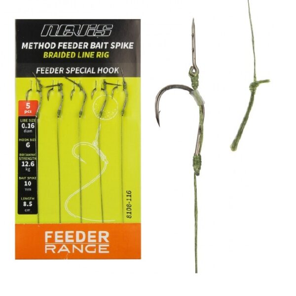 NEVIS Method Feeder Braided Spike Rig