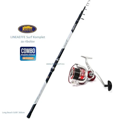 lineaeffe long beach surf 360cm 200gr combo
