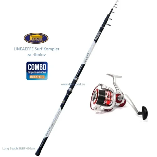lineaeffe long beach surf 420cm 200gr combo
