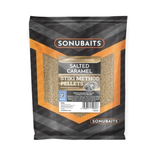 SONUBAITS STICKI METHOD PELLETS SALTED CARAMEL 2MM 650G