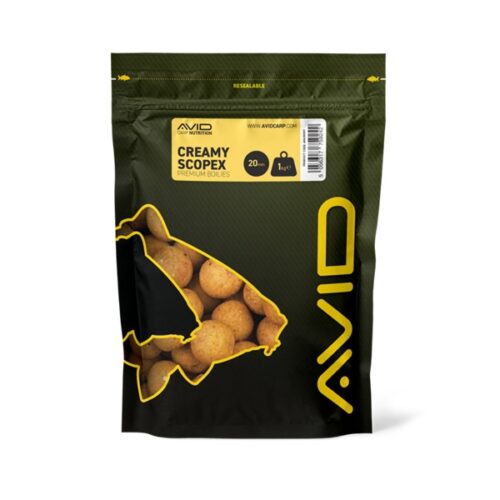 AVID CARP Creamy Scopex Boilies 20mm 1kg