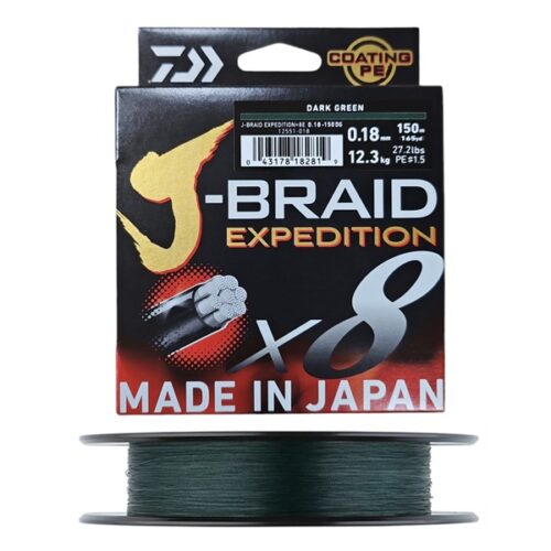 DAIWA J-BRAID Expedition Green X8E 150m