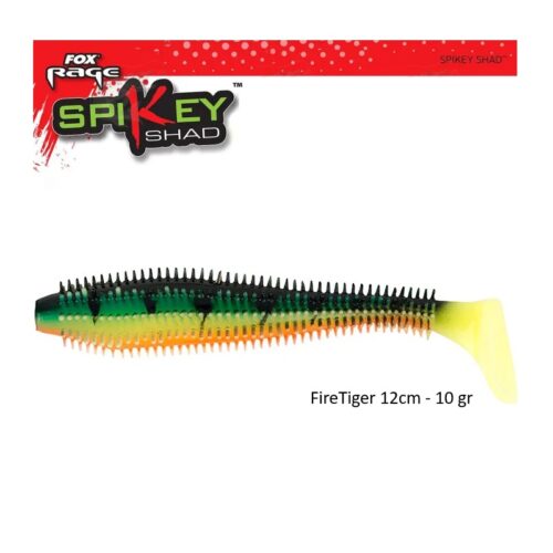 FOX RAGE Spikey Shad UV 12cm Firetiger