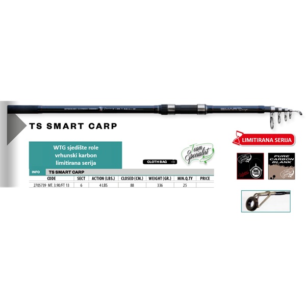 LINEAEFFE Team Specialist Smart Carp 390cm 4LB