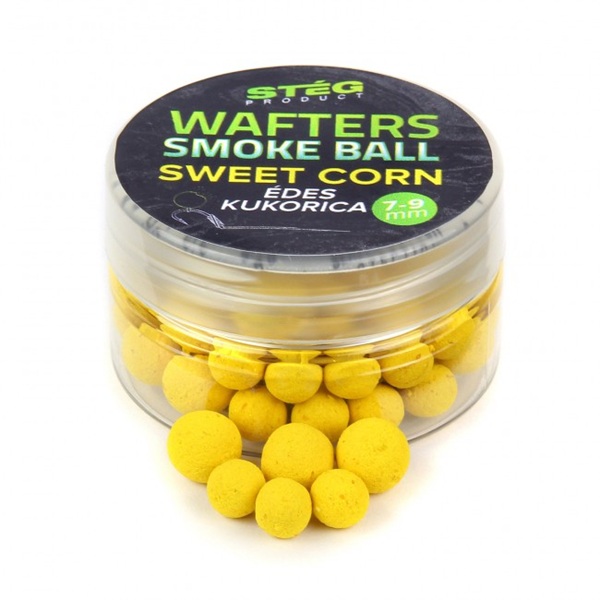 STEG Wafters Smoke Ball 7-9mm 15g Sweet Corn - cjelogodišni wafter za feeder ribolov