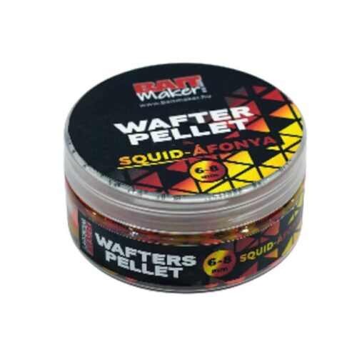BAITMAKER Wafters Pellet Squid-Blueberry 6-8mm - lovni feeder pelet sa dvostrukom aromom lignje i borovnice