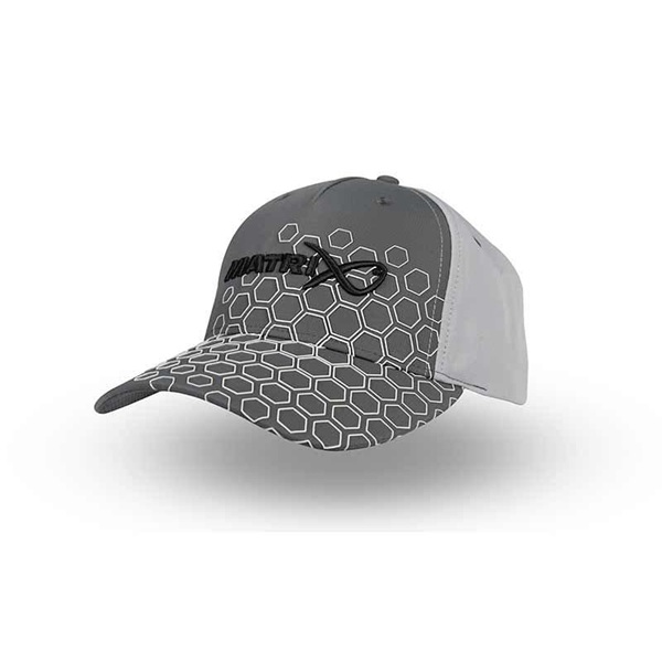 MATRIX Hex Print Baseball Cap Grey