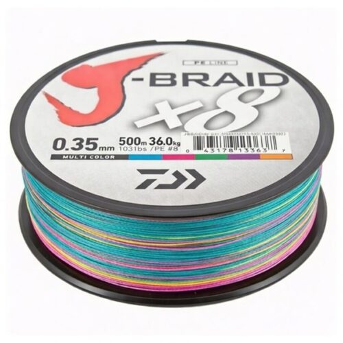 DAIWA J-Braid X8 0,35mm 500m Multi Color