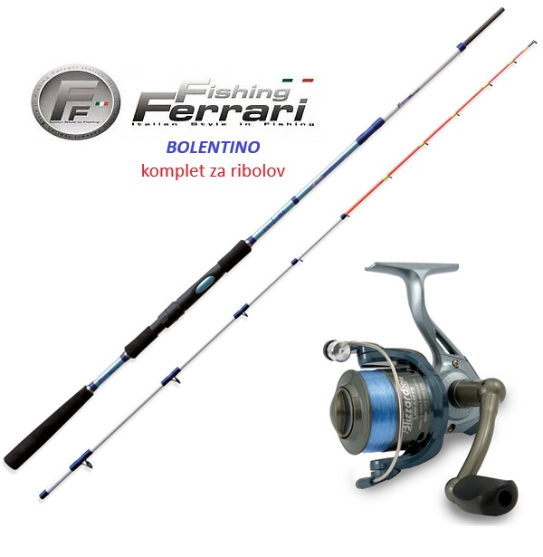 Fishing Ferrari Bolentino komplet predstavlja idealno rješenje za ribolov iz barke na brakovima, kamenitim dnima ili potopljenim strukturama
