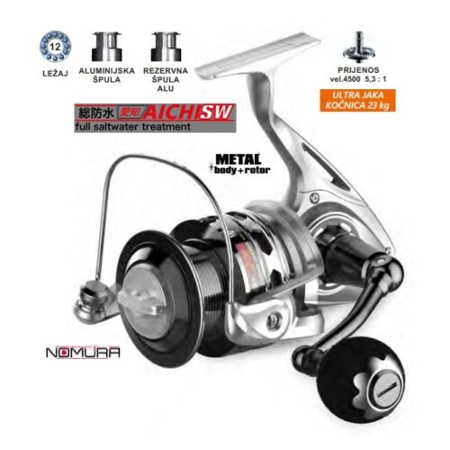 NOMURA Aichi SW 4500 FD NAJBOLJA ROLA ZA MORSKI RIBOLOV