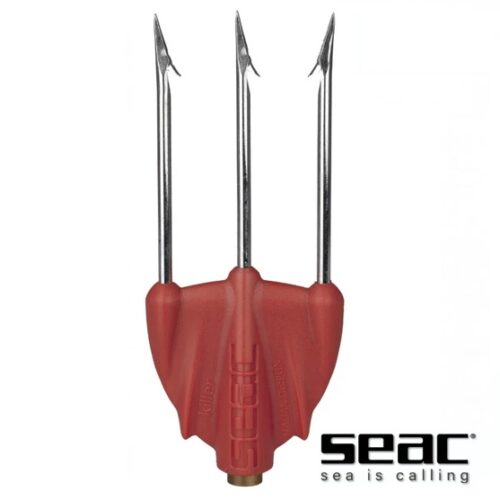 SEAC Killer 3 Red osti su kvalitetan trozubac za podvodni ribolov namijenjen lovu morske ili slatkovodne ribe, kompatibilan sa različitim ribolovnim alatima