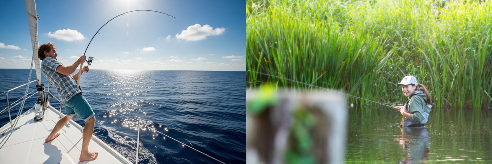 Aktivan ribolov na moru i u rijeci – kretanje, ravnoteža i boravak uz vodu