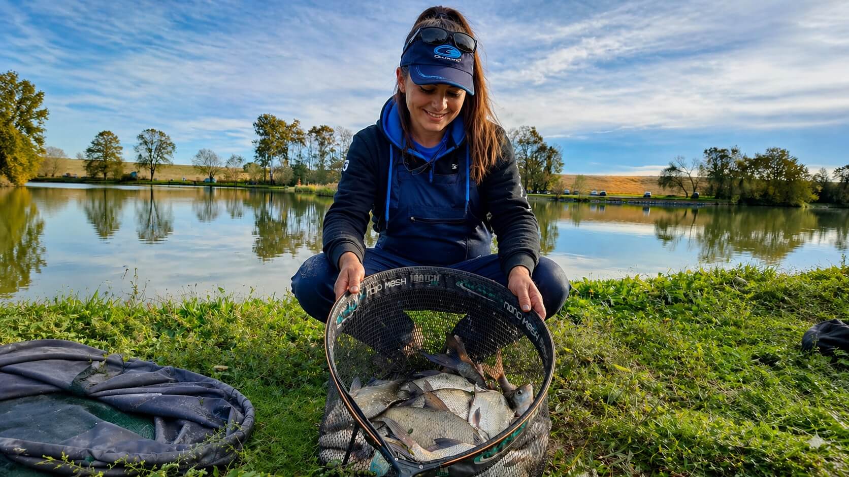ribolov u svibnju u Hrvatskoj – feeder ulov bijele ribe na jezeru