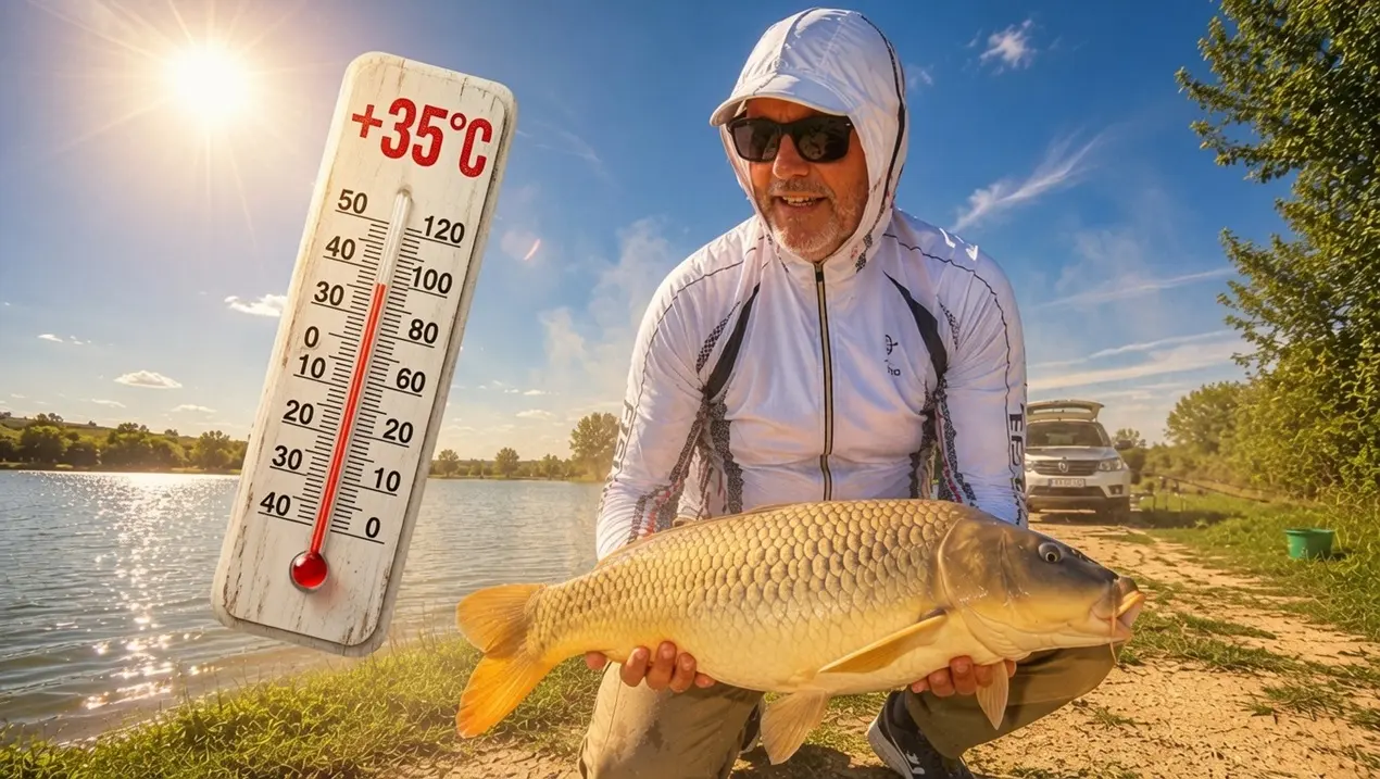 ribolov šarana po ekstremnim temperaturama