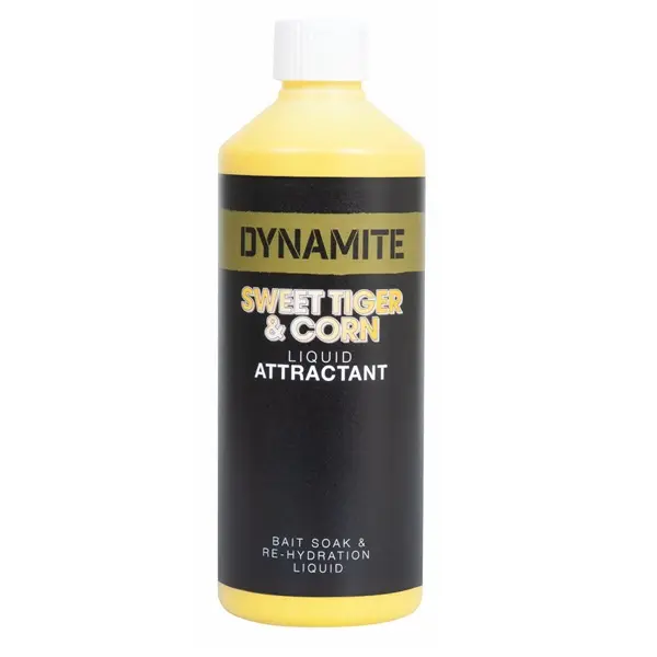 DYNAMITE Sweet Tiger & Corn Liquid 500ml tekući atraktor za natjecateljski ribolov šarana