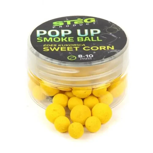 Steg Pop Up Smoke Ball 8-10mm 10g Sweet Corn plutajuća peleta sa aromomom slatkog kukuruza